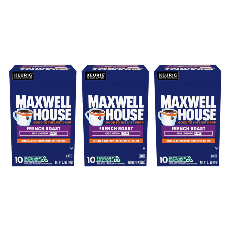 Maxwell House French Roast Dark Roast K-Cup Coffee Pods, 10 CT (3