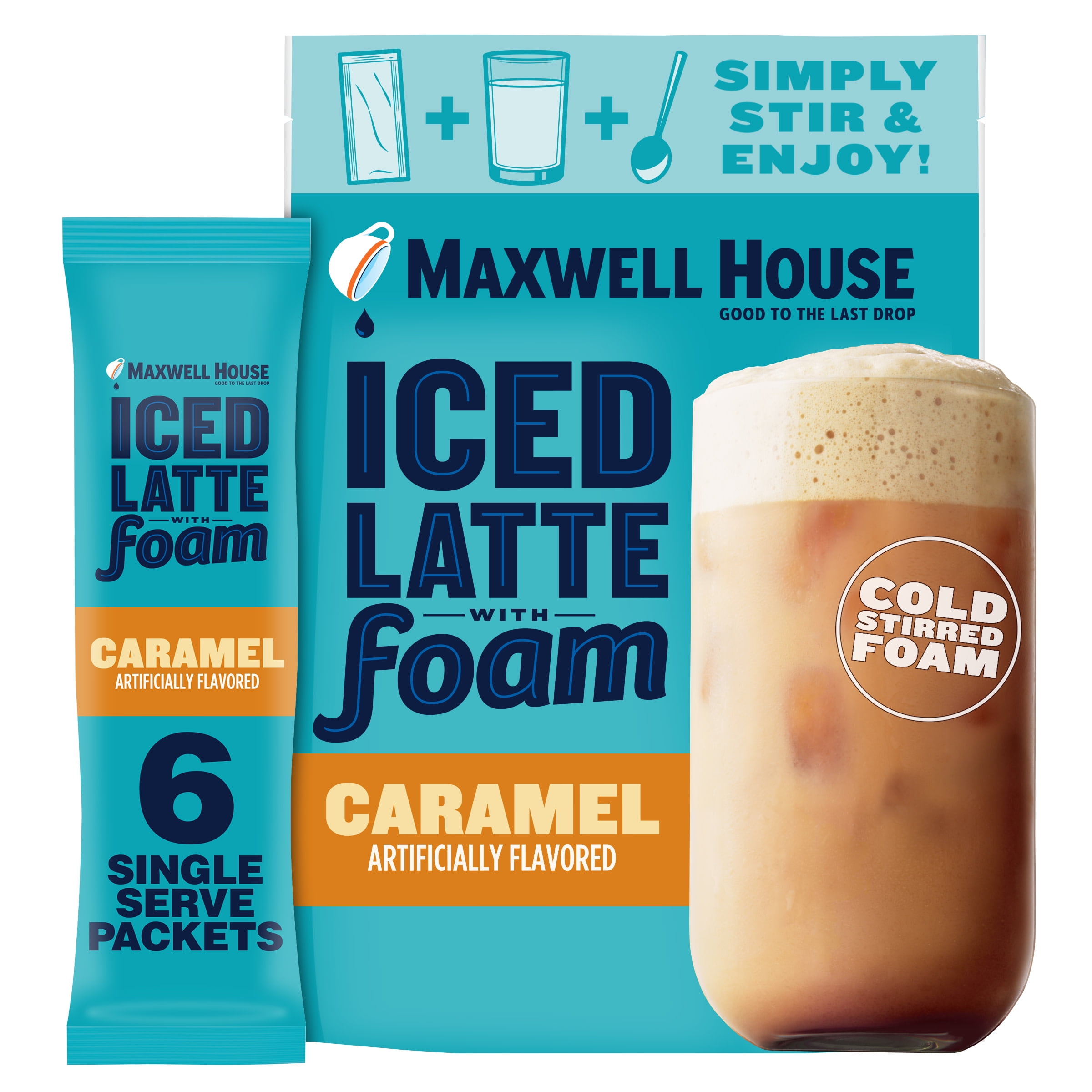 https://i5.walmartimages.com/seo/Maxwell-House-Iced-Caramel-Latte-with-Foam-Instant-Coffee-Drink-Mix-5-82-oz-6-Packets_c608ef61-d2e0-407e-b633-ff057be46943.80fe3aec0bea4434f269f2e68d5170e2.jpeg