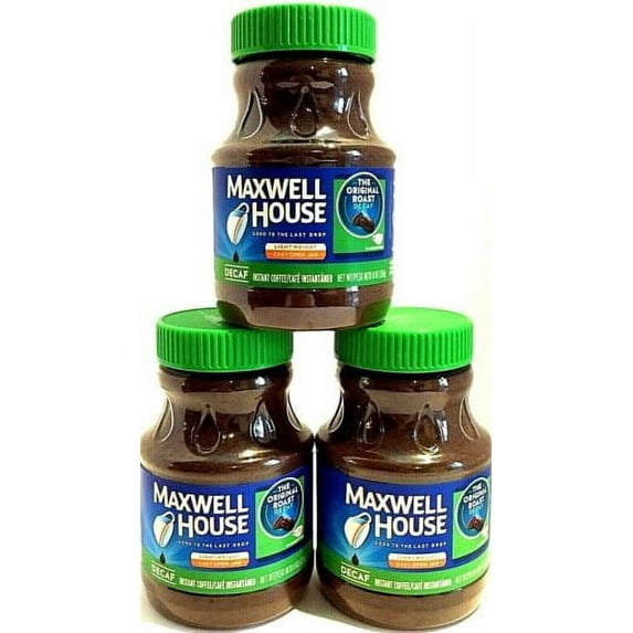 Maxwell House Instant Decaf Coffee (8 Oz Canisters, Pack of 3)