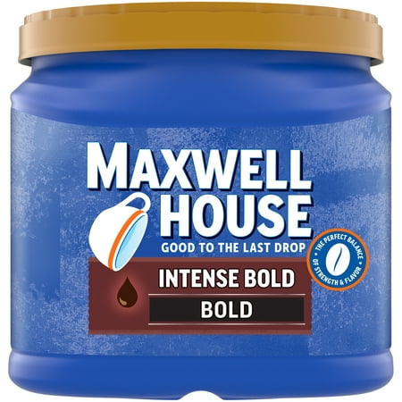 Maxwell House Intense Bold Dark Roast Ground Coffee, 26.7 oz Canister
