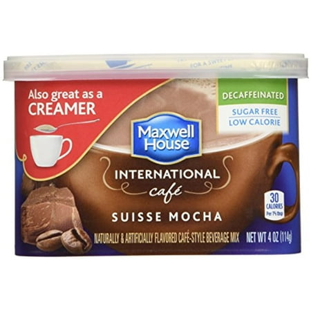 Maxwell House International Cafe Suisse Mocha Decaffeinated Sugar Free Instant Coffee (2 Pack)