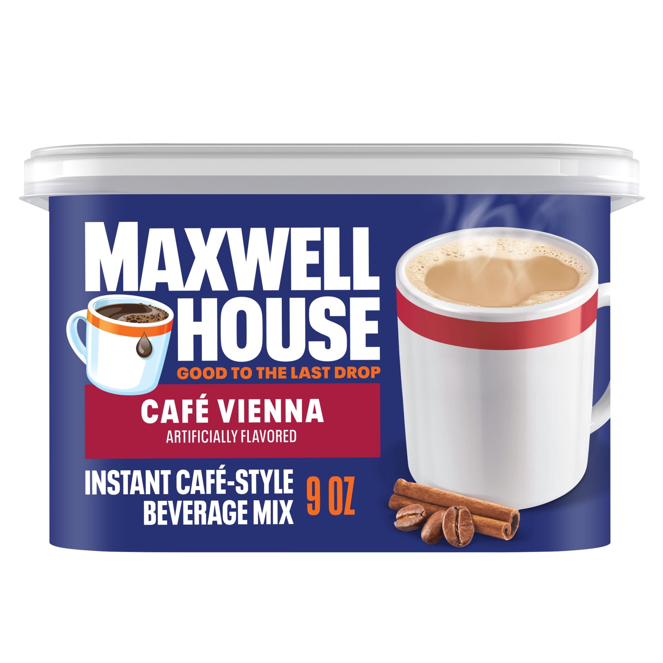 Maxwell House, Instant Cafe-Style Beverage Mix, 9 oz, Kosher Dairy