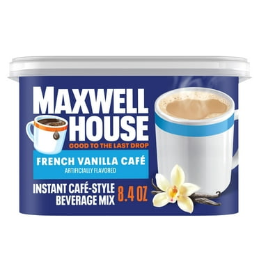 Maxwell House International French Vanilla Cafe Beverage Mix, 8.4 oz. Canister