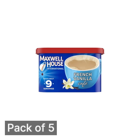 Maxwell House International French Vanilla Cafe Mix 8.4 oz (Pack of 5)