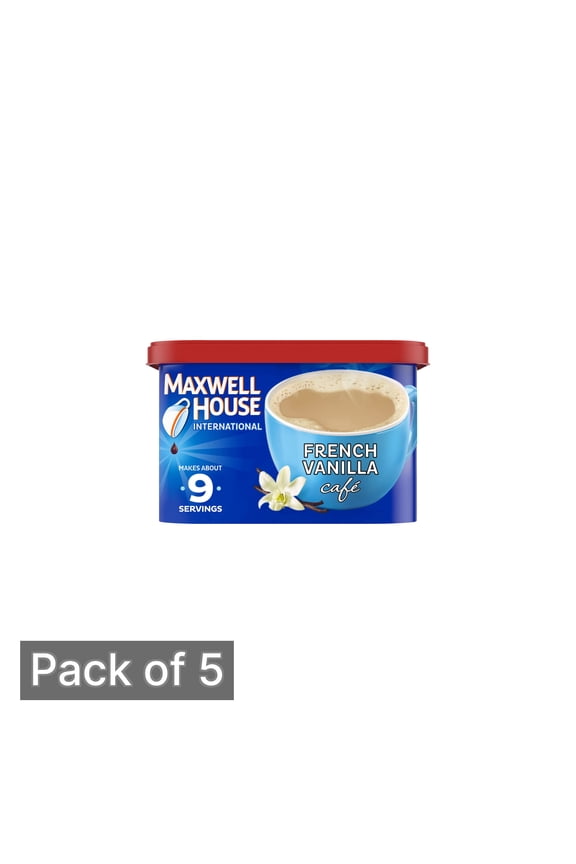 International French Vanilla Cafe Mix 8.4 oz (Pack of 5)