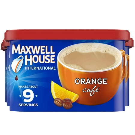 Maxwell House International Orange Cafe Beverage Mix, 9.3 OZ (Pack of 4)