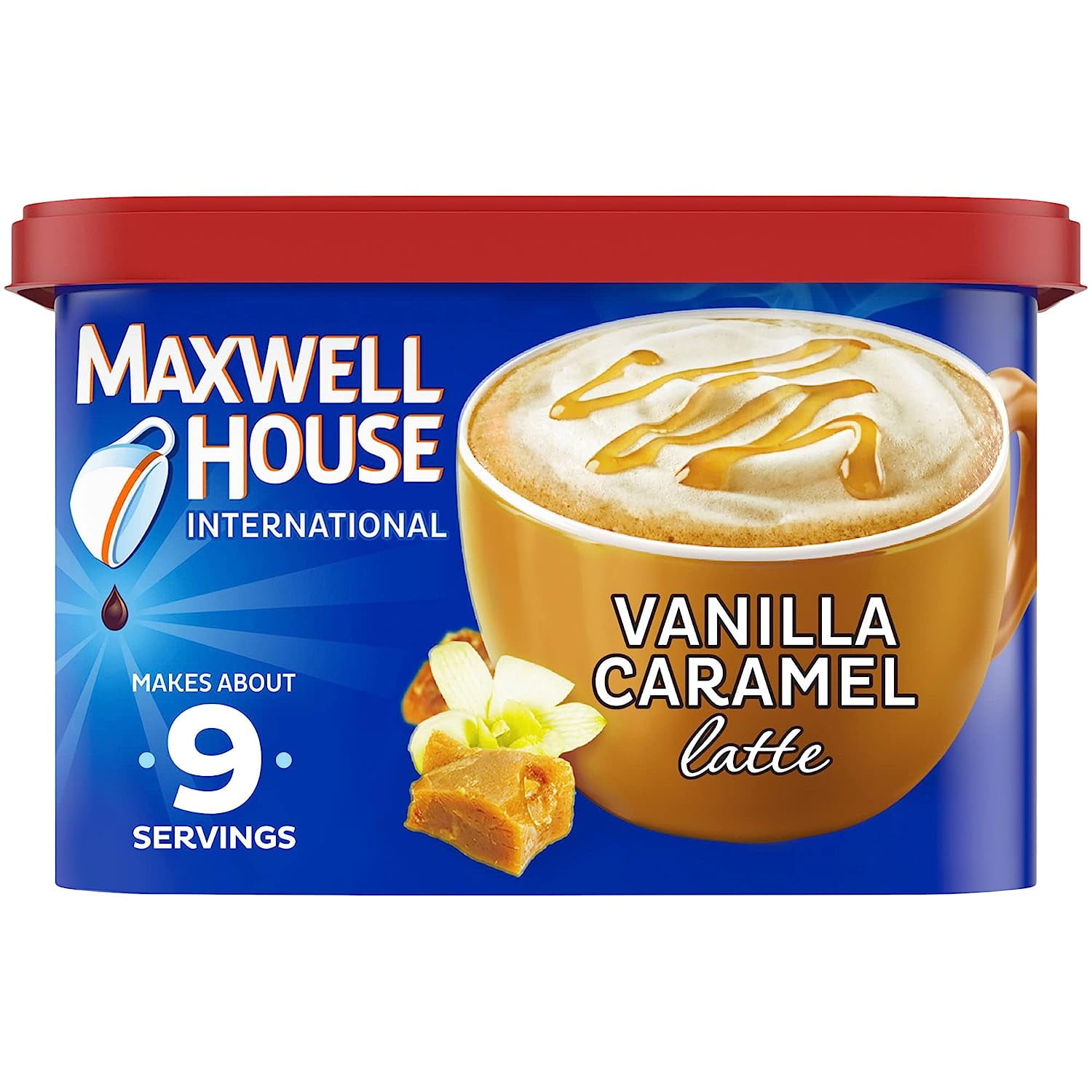Maxwell House International Vanilla Caramel Latte CaféStyle Instant