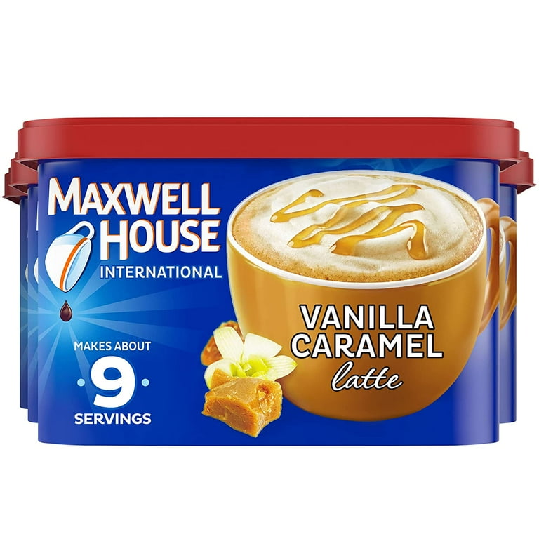 Maxwell House Instant Coffee - Vanilla Caramel Latte Mix, 8.7 OZ