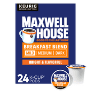 Maxwell House Light Roast Breakfast Blend Coffee K-Cup Pods, 24 ct Box