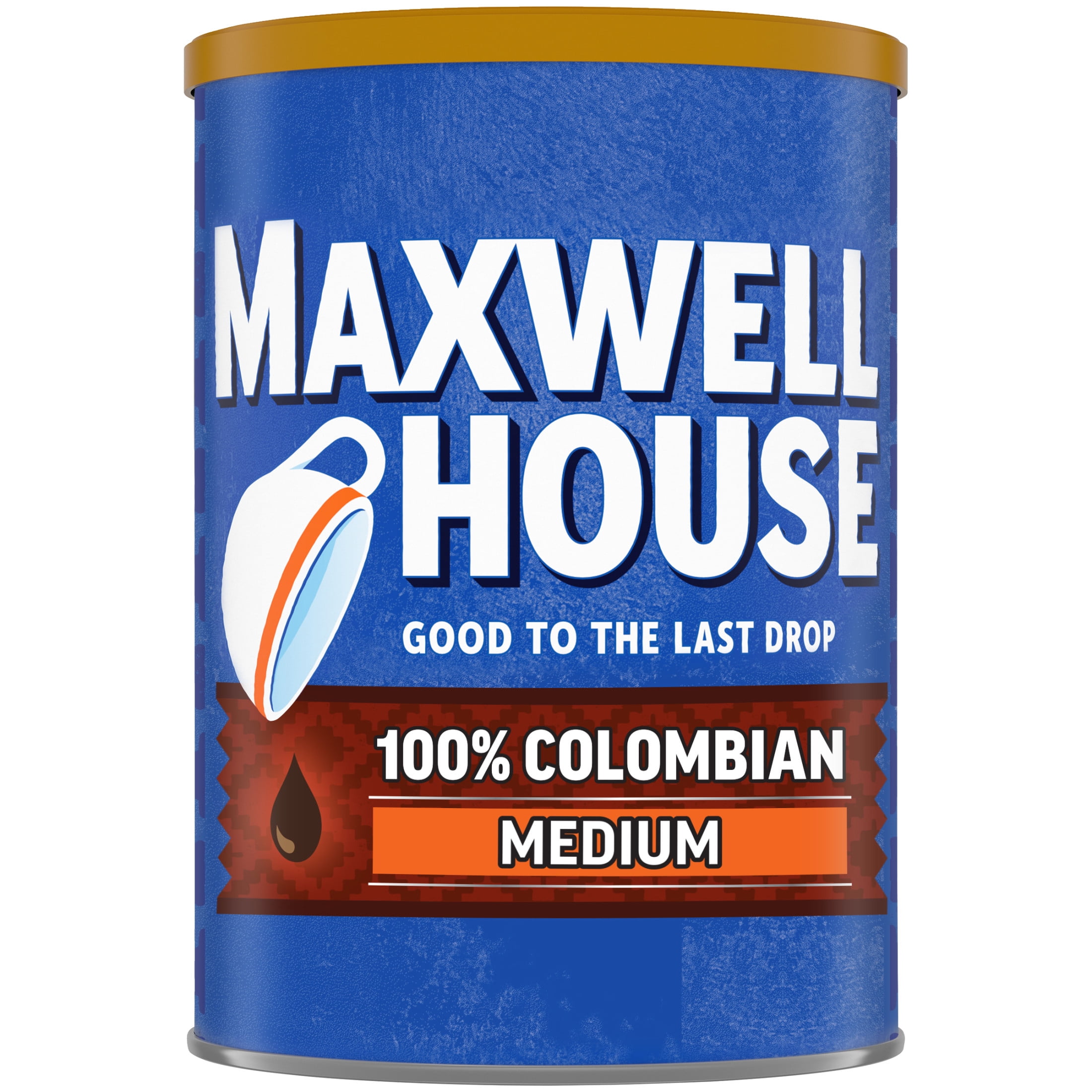 Maxwell House Medium Roast 100% Colombian Ground Coffee, 10.5 oz. Canister