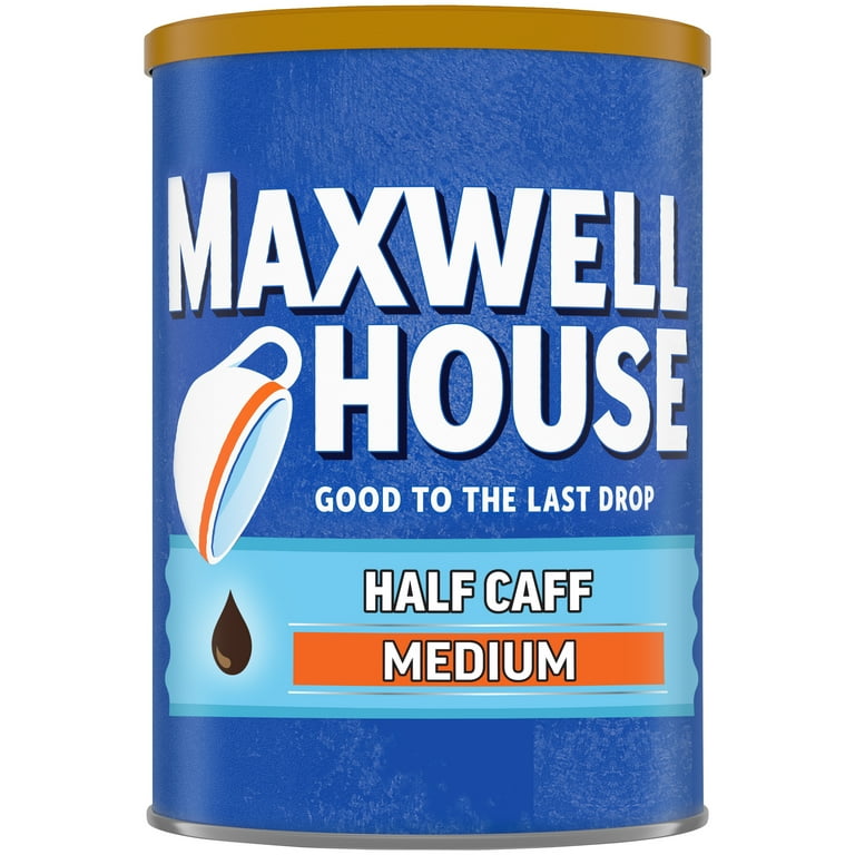 Maxwell House Medium Roast Ground Coffee, Half Caffeinated Maxwell House Medium Roast Ground Coffee, Half Caffeinated