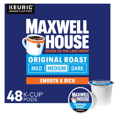 Maxwell House Original Roast Ground Coffee K-Cups, 48 ct Box