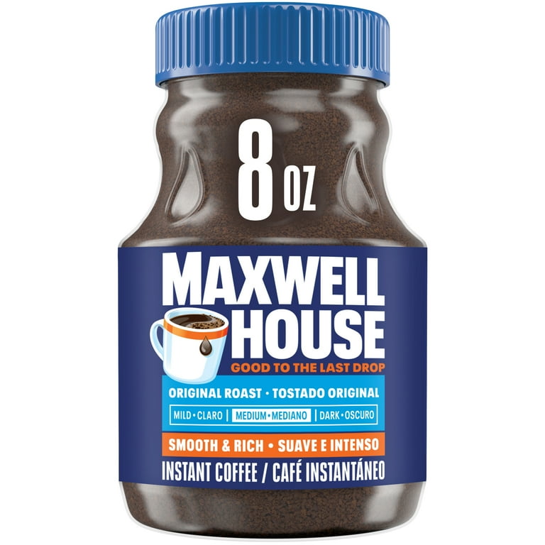 Maxwell House Classic Original Roast Instant Coffee, 8 oz Jar