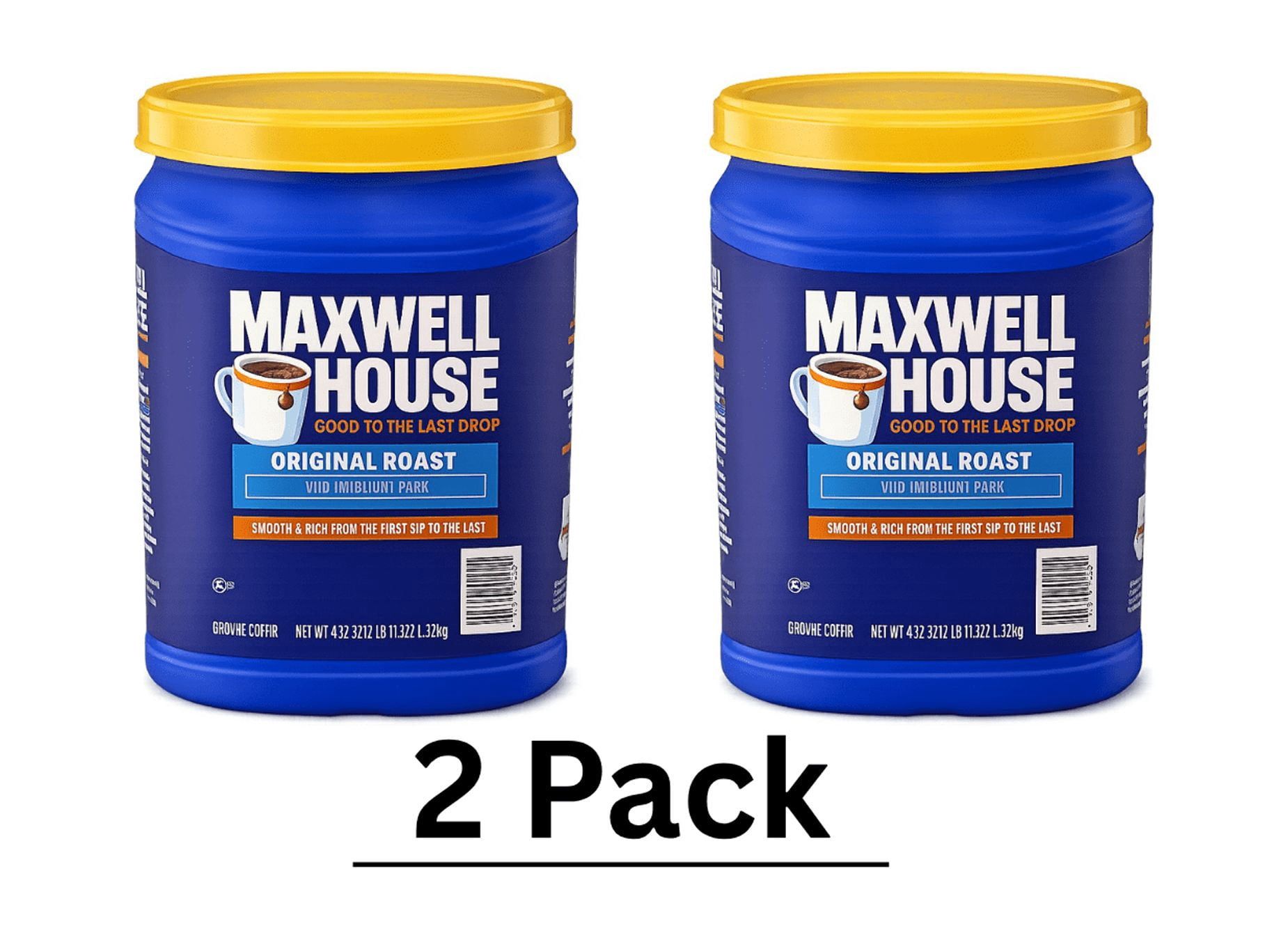 Maxwell House Original Roast Medium Ground Coffee, 43.1 oz.Pack of 2