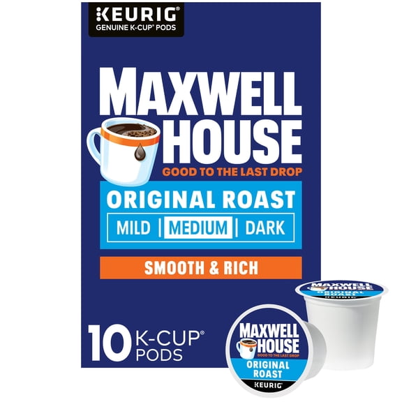 Maxwell House Cup Coffee Pods Box 10 Count