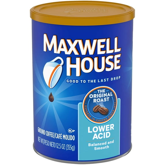 Maxwell House Original Smooth Roast Ground Coffee (12oz Canisters, Pack of 6)