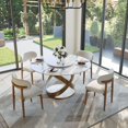 thumbnail image 1 of POVISON-Maxwell - Round Glossy Sintered Stone Dining Table, 1 of 6