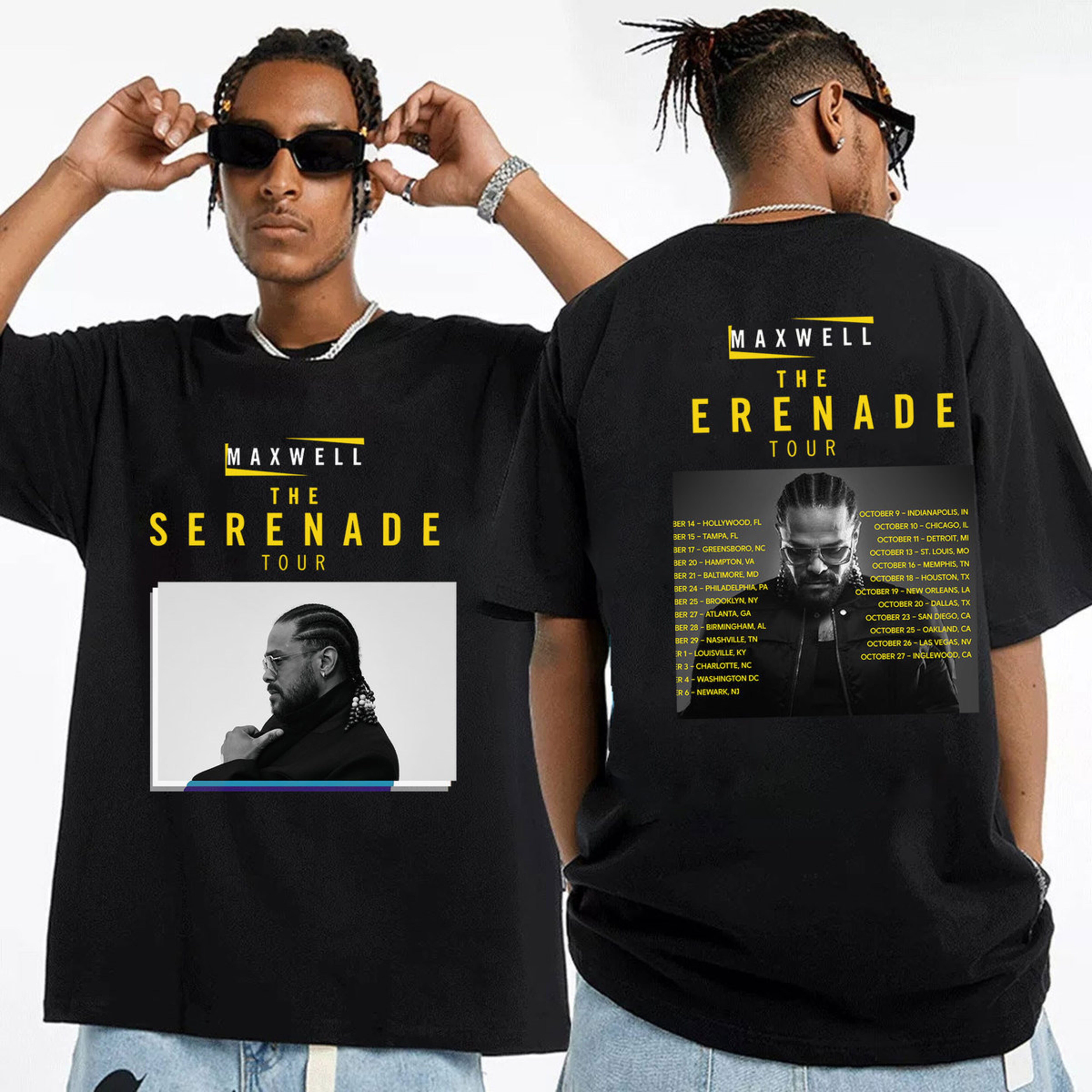 Maxwell The Serenade 2024 North America Tour Shirt, Maxwell 2024