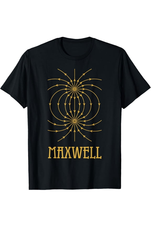Maxwell equations electromagnetic wave physics physicist T-ShirtMen and women, White Black T-shirt, size: Extra large S-1445XL