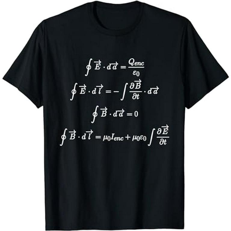 Maxwell's Equations Integral Form Cool T Shirts For Geeks Maxwell's Equations Integral Form Cool T Shirts For Geeks