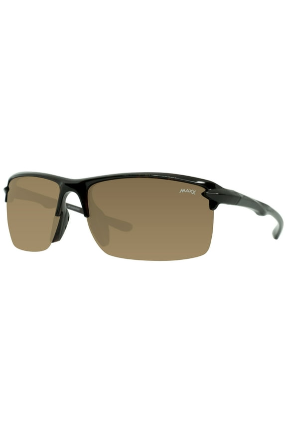 14er Brown Polarized Lenses Black Frame Sports Sunglasses