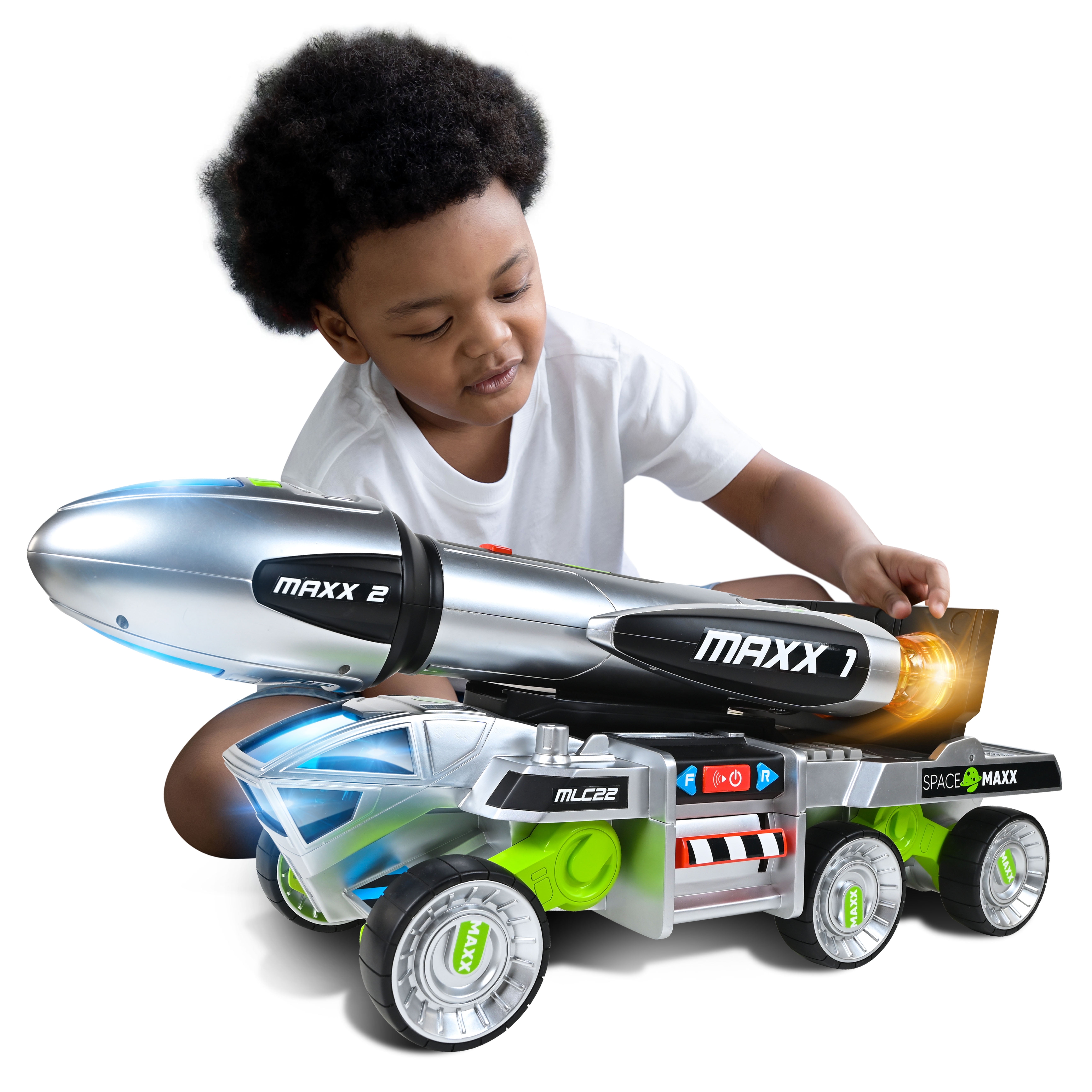Maxx Action 3-N-1 Blast Off Booster Rocket with Lights, Sounds and Motorized Drive Maxx Action 3-N-1 Blast Off Booster Rocket with Lights, Sounds and Motorized Drive