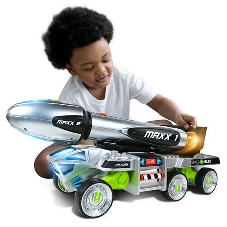 Maxx Action 3-N-1 Blast Off Booster Rocket with Lights, Sounds and Motorized Drive