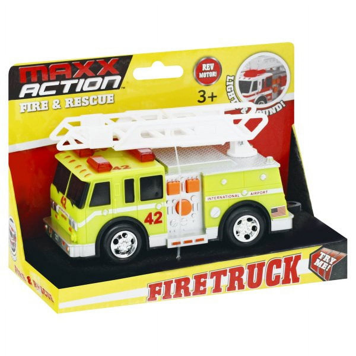 Maxx Action Play Vehicle Fire Truck Rescue Vehicle 2 Assorted Colors Unisex