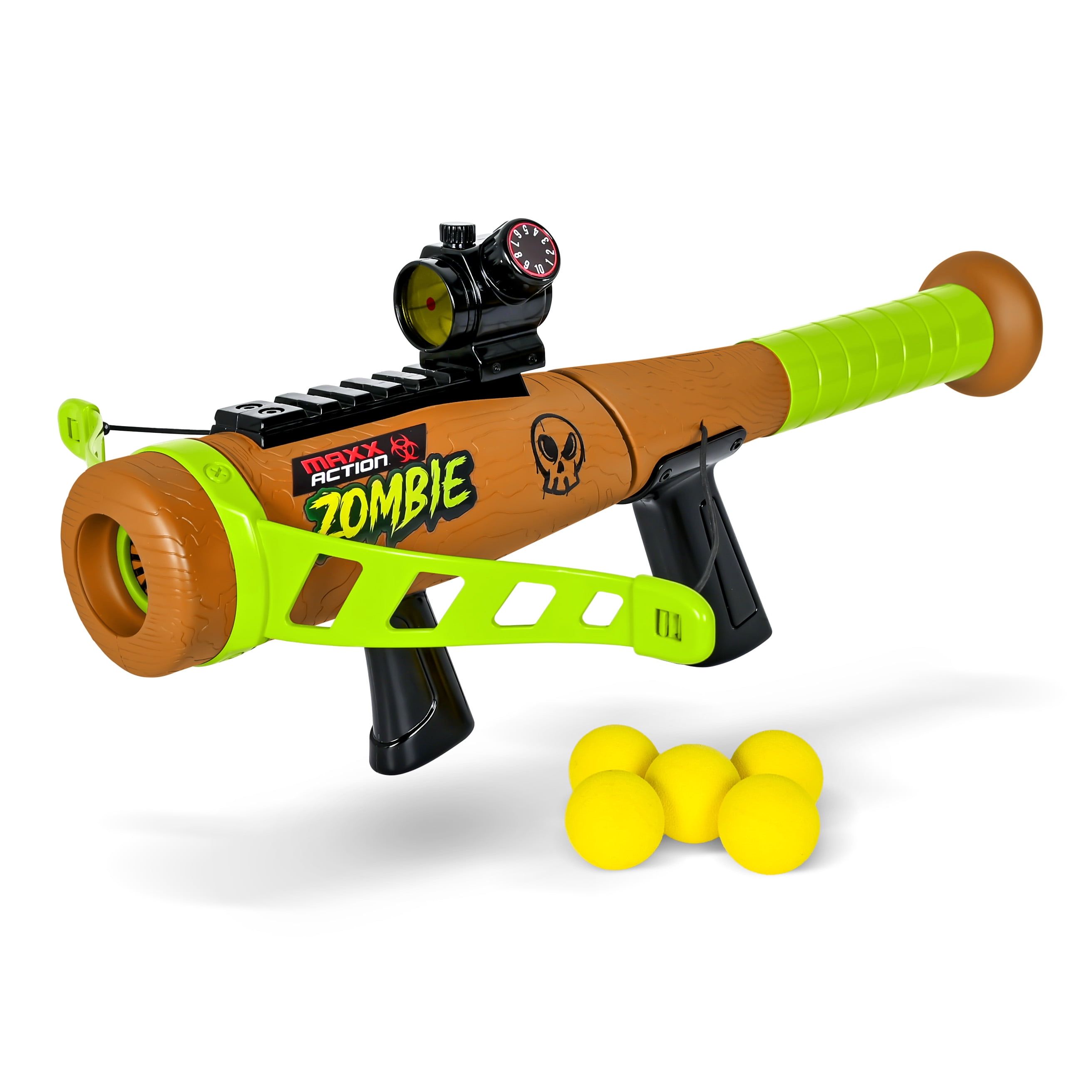 Maxx Action Zombie Crossbow Foam Ball Blaster for Kids, Pump