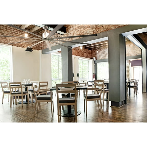 Maxx Air 72in Nickel Industrial Ceiling Fan with Remote Control