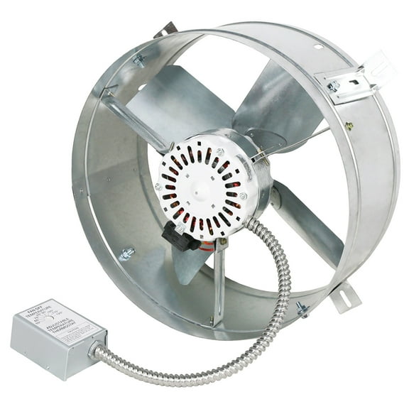 Maxx Air CX1500UPS Gable Mount Attic Ventilator 2.6-Amp 60-Hz Motor Adjustable Speed - Silver