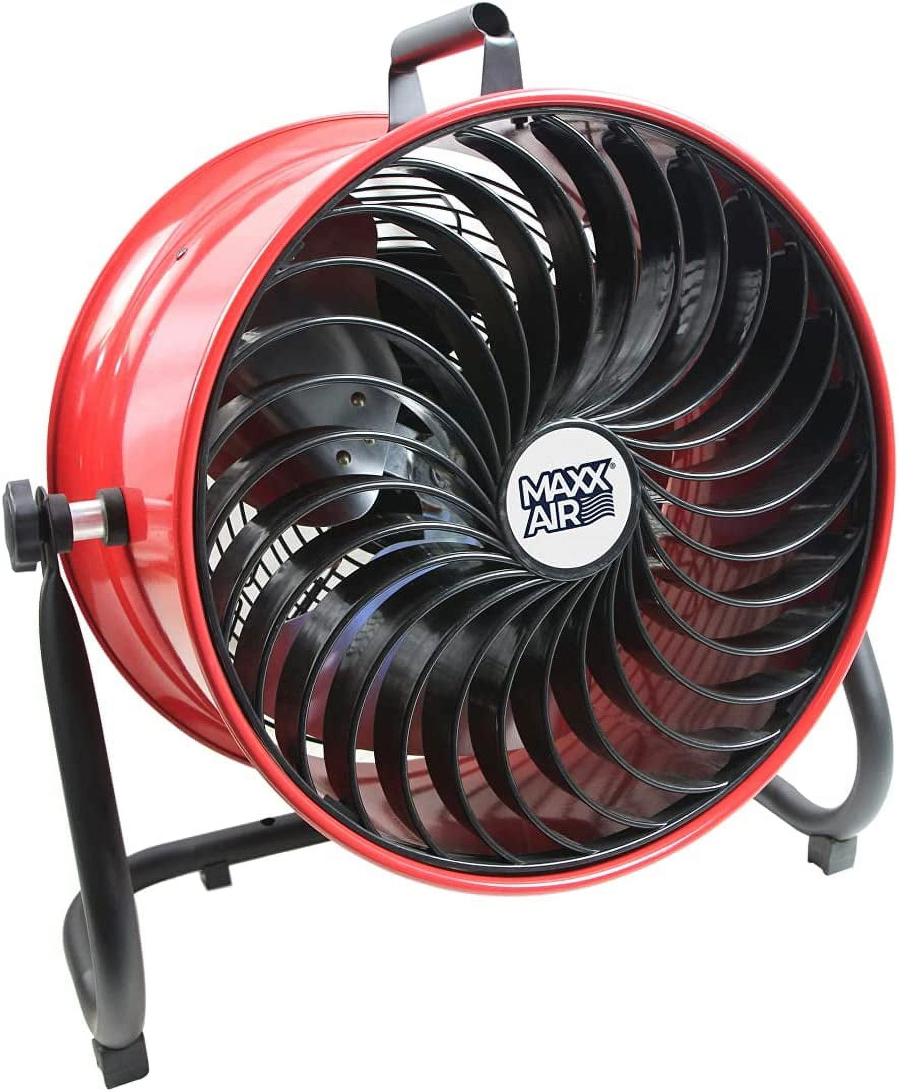Maxx Air 16" Red Steel High Velocity Floor Fan