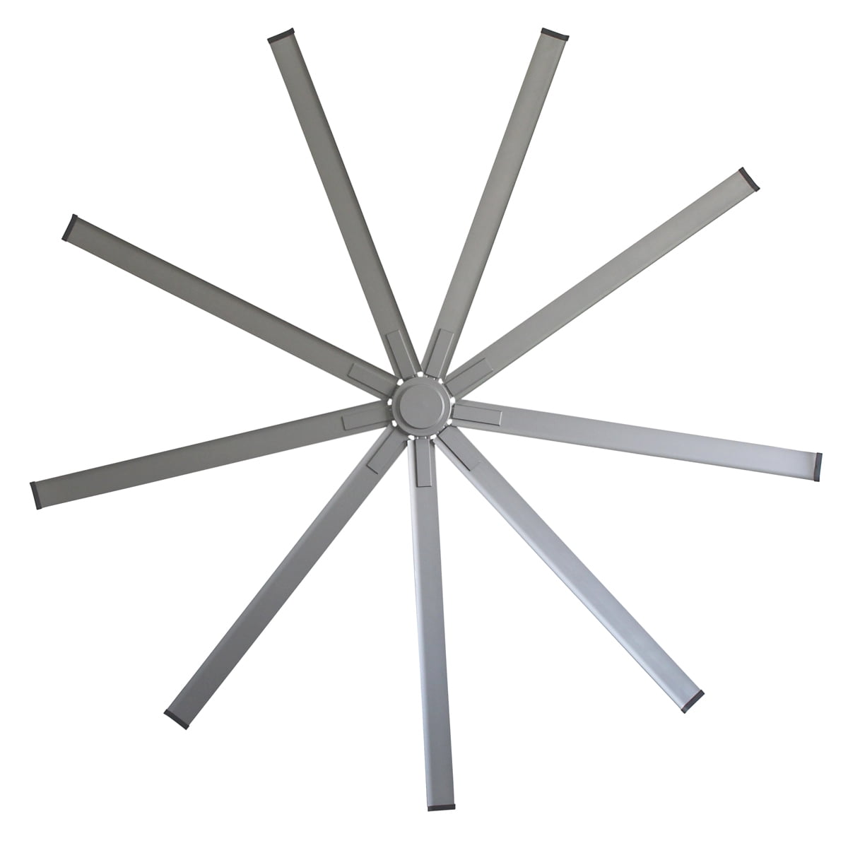 Big Air 96" Silver Industrial Ceiling Fan with Remote
