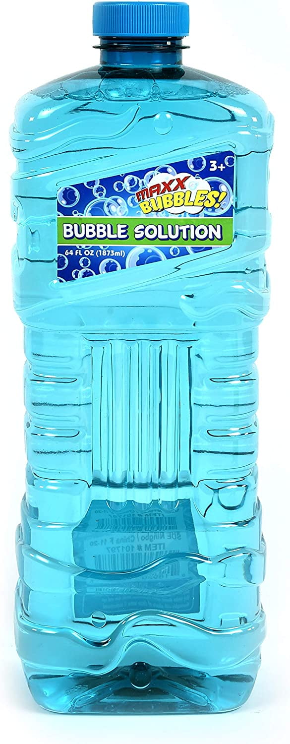 Bubble Solution Refill 64 OZ | Non-Toxic Pre-Mix Bubble Refill Solution No  Mixing or Measuring Required | Bubbles for Kids Bubbles | Bubbles Bulk 