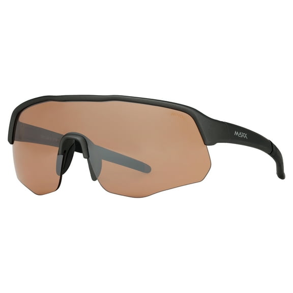 Maxx Bunker Shield Sunglasses HD Amber Lens, TR90 Frame, UV Protection