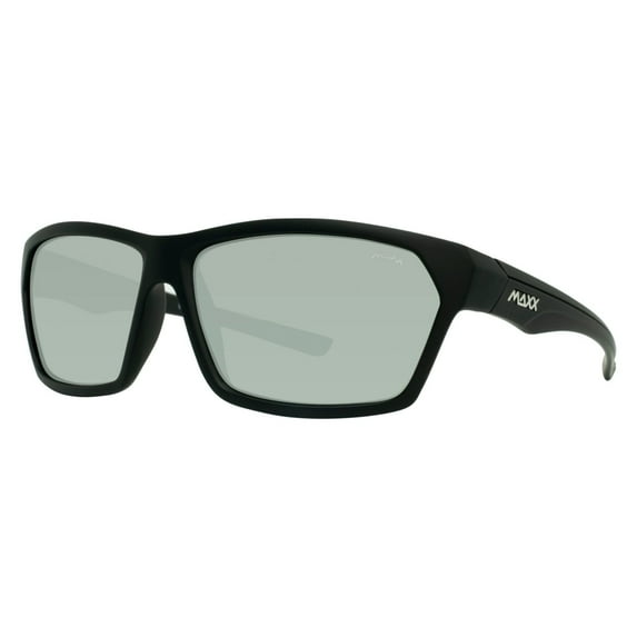 Maxx Cobra Sport Motorcycle Riding SunglassesBlack with Polarized Smoke Mirror Lens