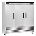 thumbnail image 1 of Maxx Cold Food Service 72 cu ft Triple Door Commercial Kitchen Reach In Freezer, Stainless Steel, 1 of 2