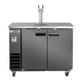 thumbnail image 1 of Maxx Cold Single Tower, 2 Tap Beer Dispenser, 47.5"W, 10.5 cu. ft., 2 Barrels/Kegs (297L) Storage Capacity, in Black with Stainless Steel Top (MXBD48-1BHC), 1 of 2