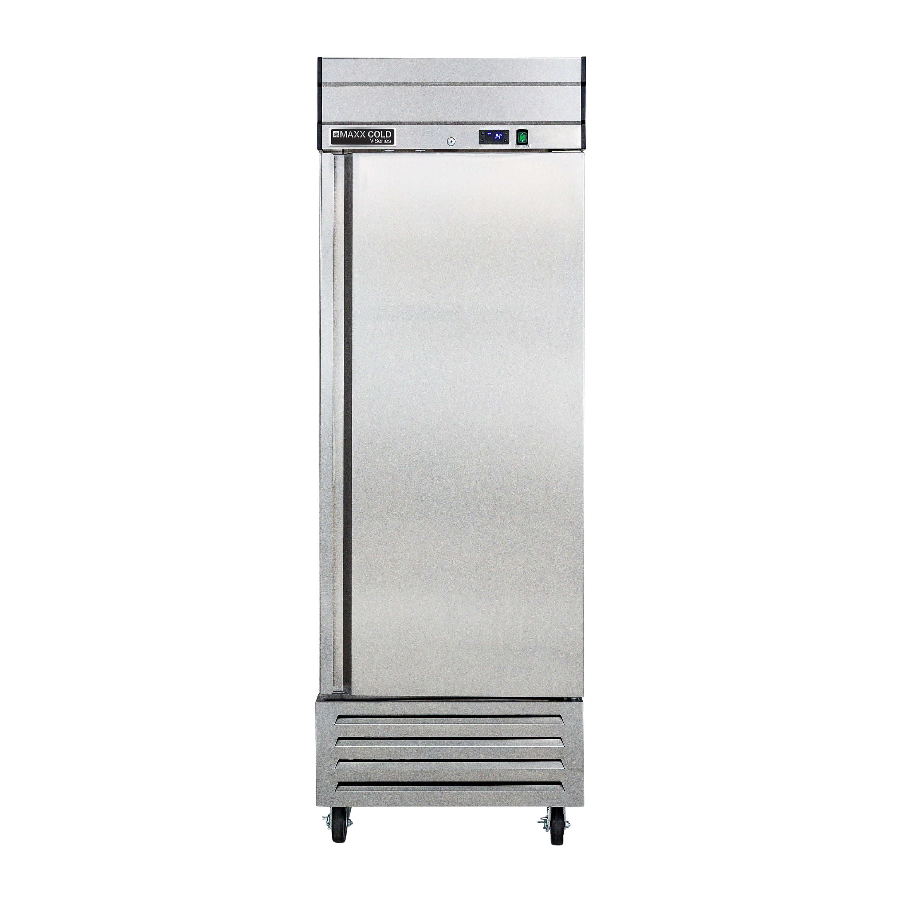 Maxx Cold V-Series 1 Door Reach-In Freezer, Bottom Mount, 27"W, 19 cu. ft. Storage Capacity, in Stainless Steel (MVF-23FDHC)
