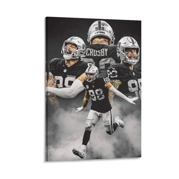 Maxx Crosby 2 Canvas Poster Wall Art Picture Prints Hanging Photo Gift Decor Home Posters Artworks 08x12inch(20x30cm)