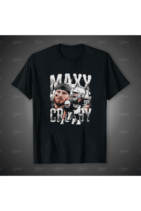 Maxx Crosby #98 in a Vintage 90s Defensive End Retro Fan Style Unisex T-Shirt, for men & women, up to size 5XL