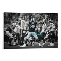 Maxx Crosby American Football Players Sports Celebrity Canvas Wall Art Posters For Room Aesthetic And Decor 34 Poster For Bedroom Bathroom Living Room Office Kitchen Decor