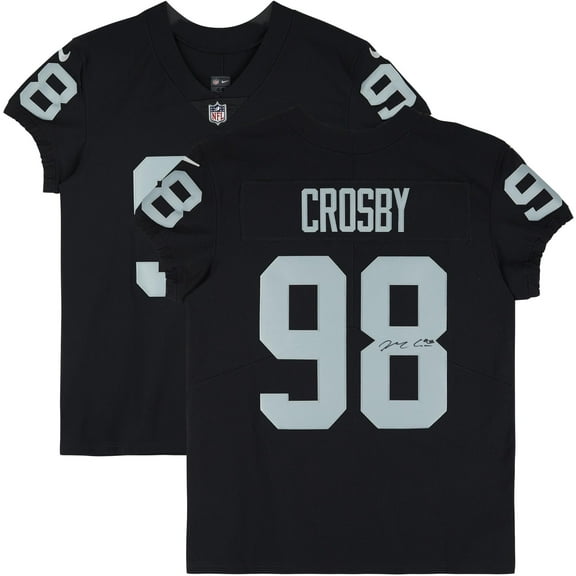 Maxx Crosby Las Vegas Raiders Autographed Black Elite Jersey - Fanatics Authentic Certified