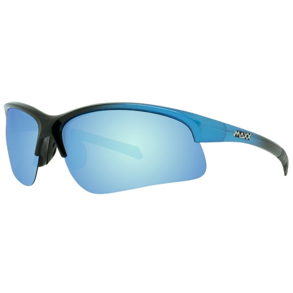 Maxx Domain HD Lenses Black-to-Blue Frame Sports Sunglasses
