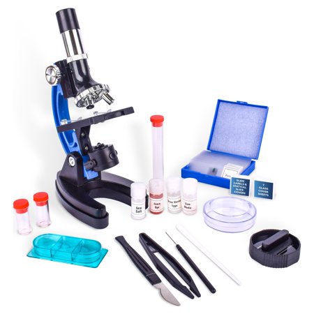 Maxx Explore 48 Piece Microscope Set - Beginner STEM Kit with Carrying Case for Kids
