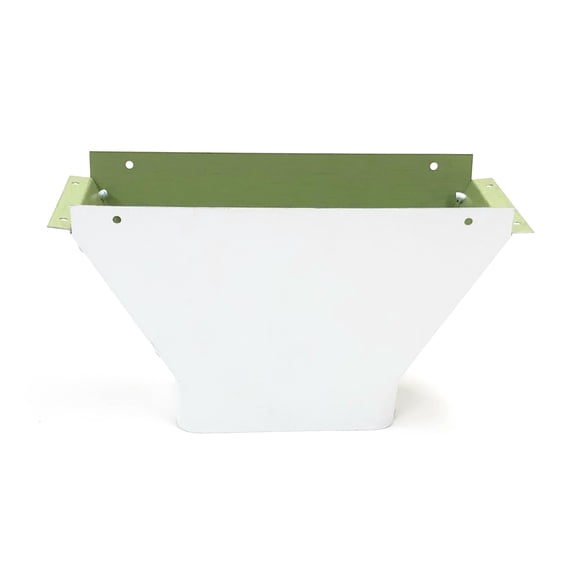 Maxx Flo Outlet - Over sized Downspout Outlet (5 inch, LOW GLOSS WHITE)