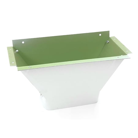 Maxx Flo Outlet - Oversized Downspout Outlet (6 inch, LOW GLOSS WHITE)