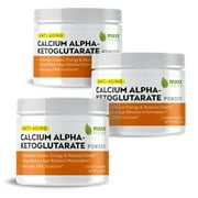 Maxx Herb Calcium Alpha-Ketoglutarate Powder for Anti-Aging   100g 3 pack