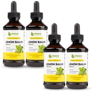 Maxx Herb Lemon Balm Extract Liquid for Digestion & Stress Management, 4 oz 4 Pack
