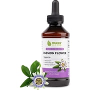 Maxx Herb Passion Flower Extract, Liquid Herbal Tincture Drops, Passiflora Supplement, 4 Fl Oz